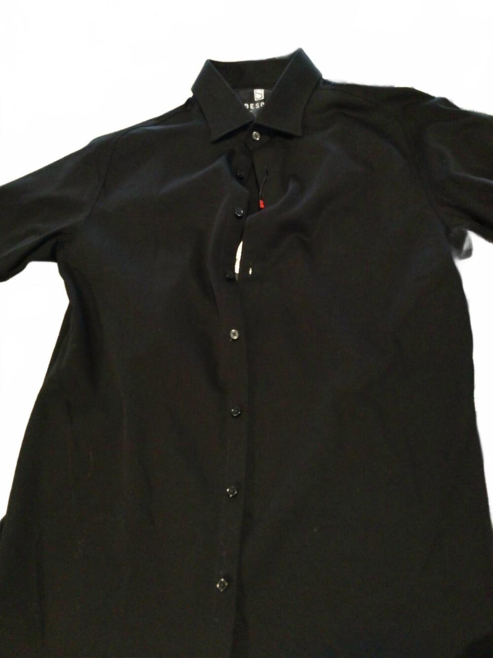 NEW DESOTO men's button down shirt in black